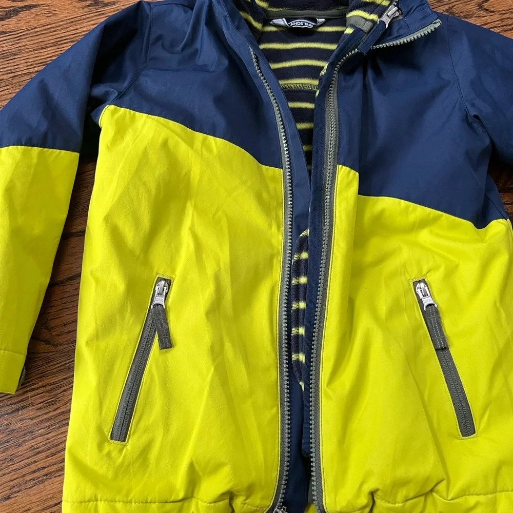 Lands End stormer 3 in 1 winter parka kids sz S - Picture 3 of 8